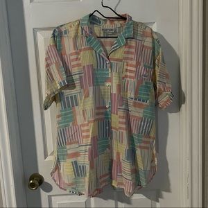 Vintage Pastel Button Up